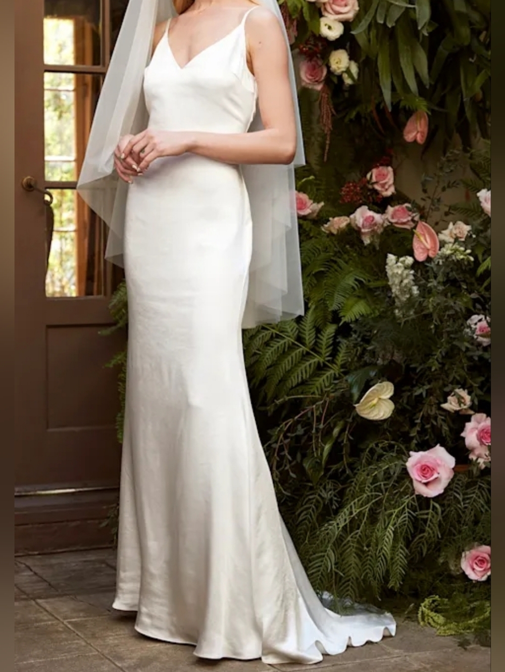 Forever Type of Love White Satin Sleeveless Mermaid Maxi Dress